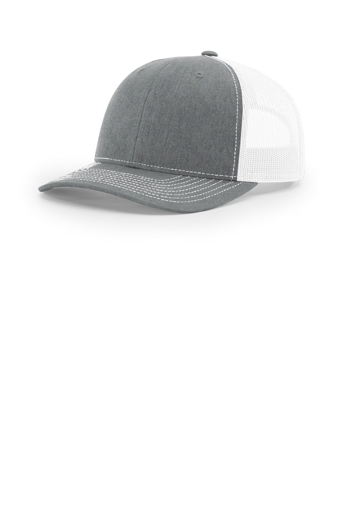 Richardson 112 OSFA / Heather Grey/ White Richardson Trucker Cap 112