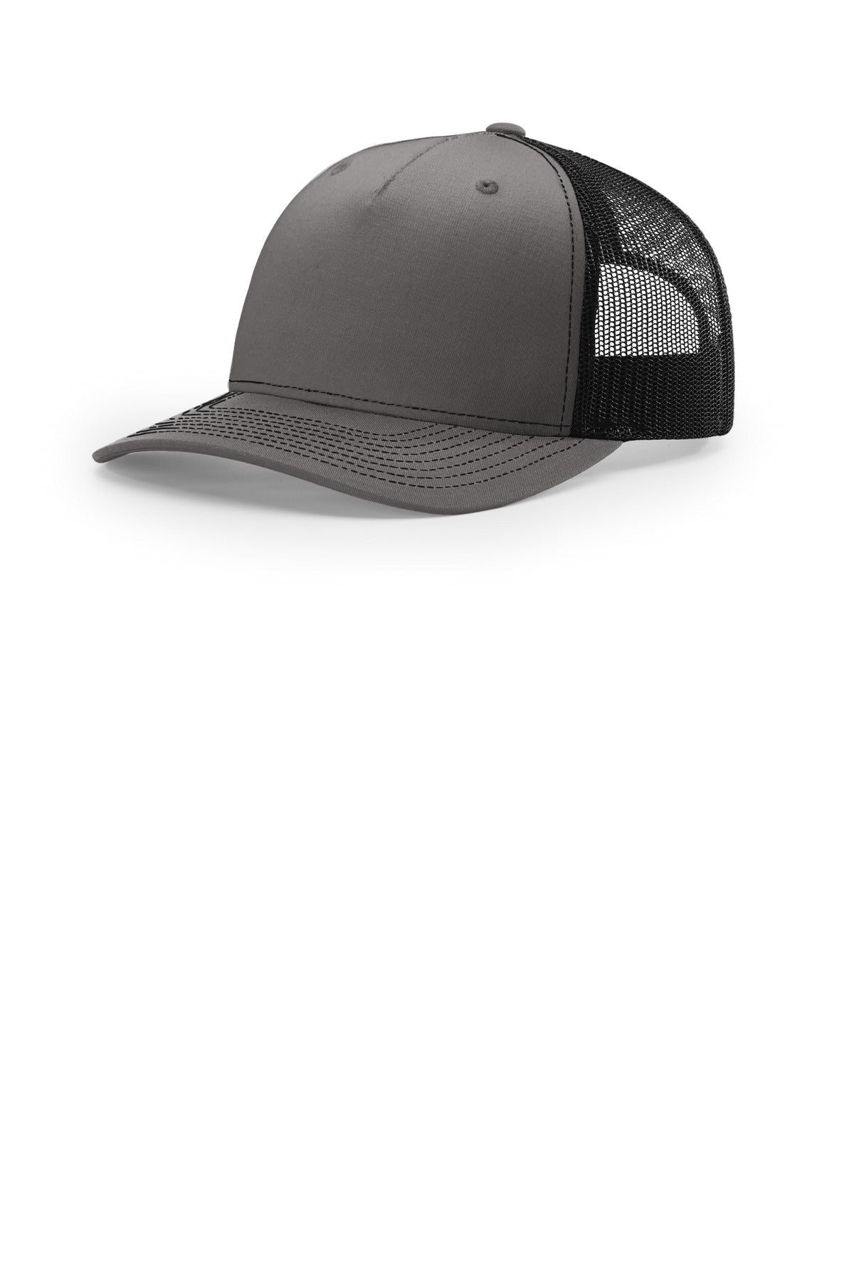 Richardson Five-Panel Trucker 112FP in Charcoal/ Black