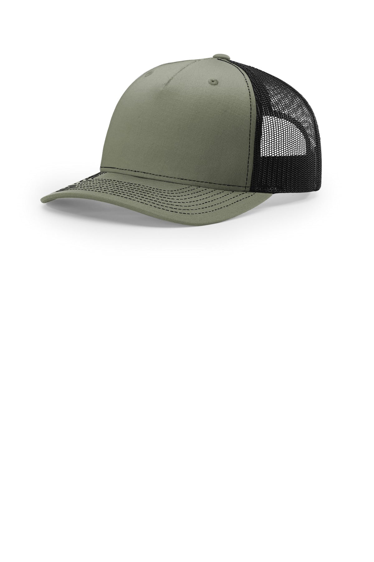 Richardson Five-Panel Trucker 112FP in Loden/ Black