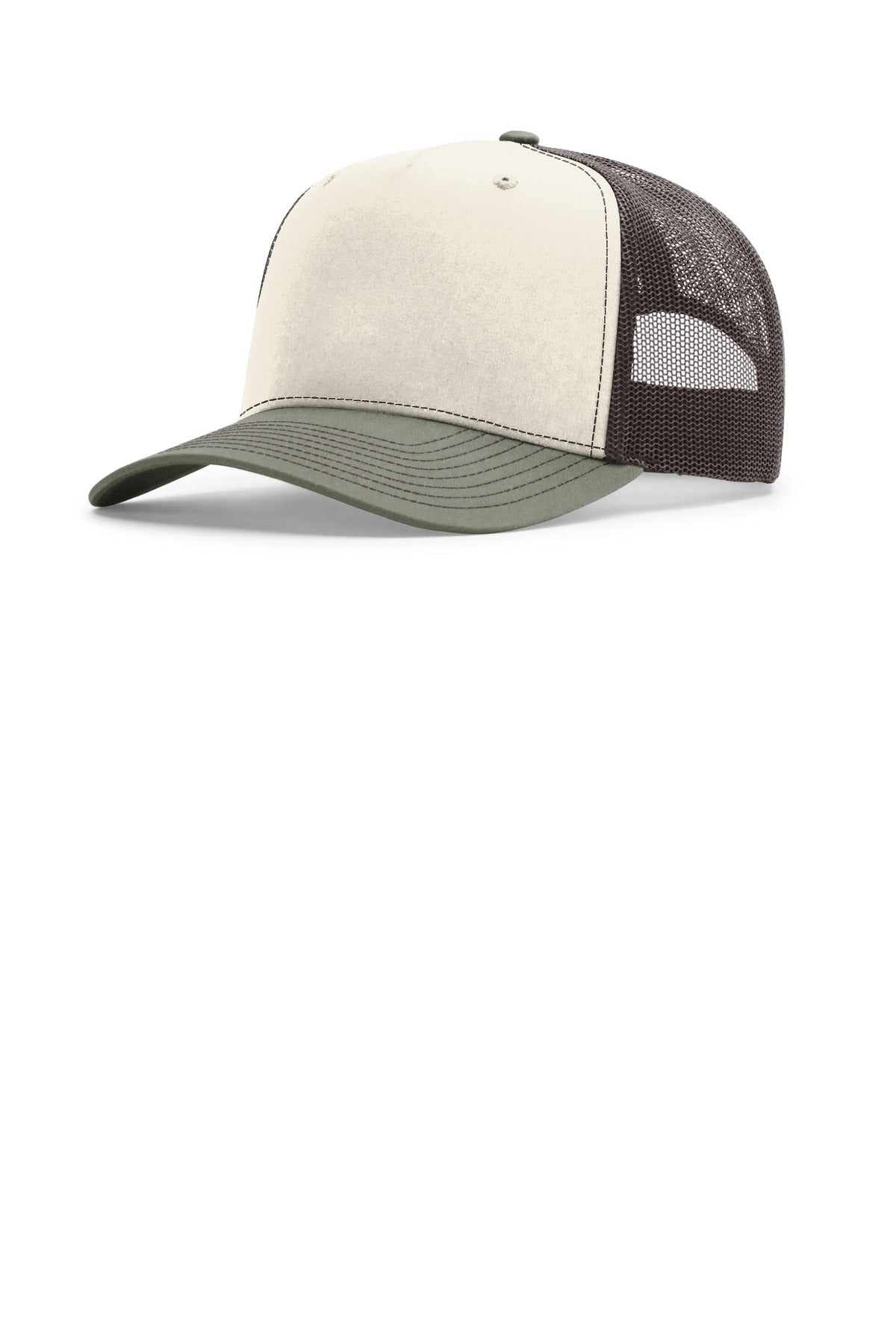 Richardson Five-Panel Champ Trucker 112FPC in Birch/ Brown/ Loden