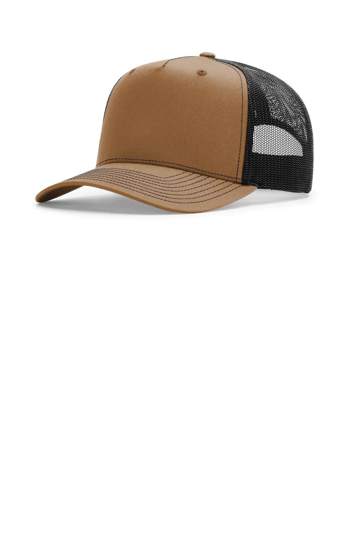 Richardson Five-Panel Champ Trucker 112FPC in Caramel/ Black