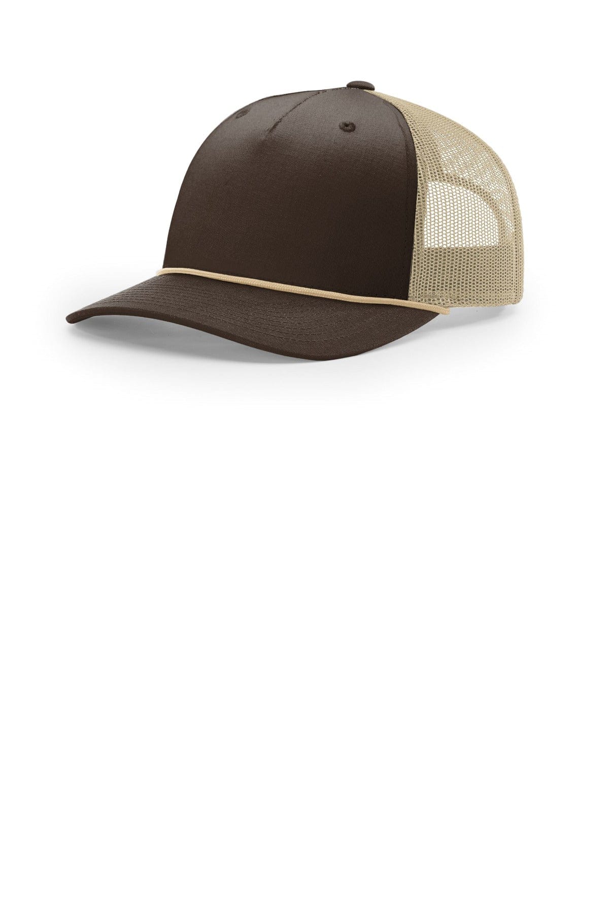 Richardson Five-Panel with Rope 112FPR in Brown/ Khaki/ Khaki