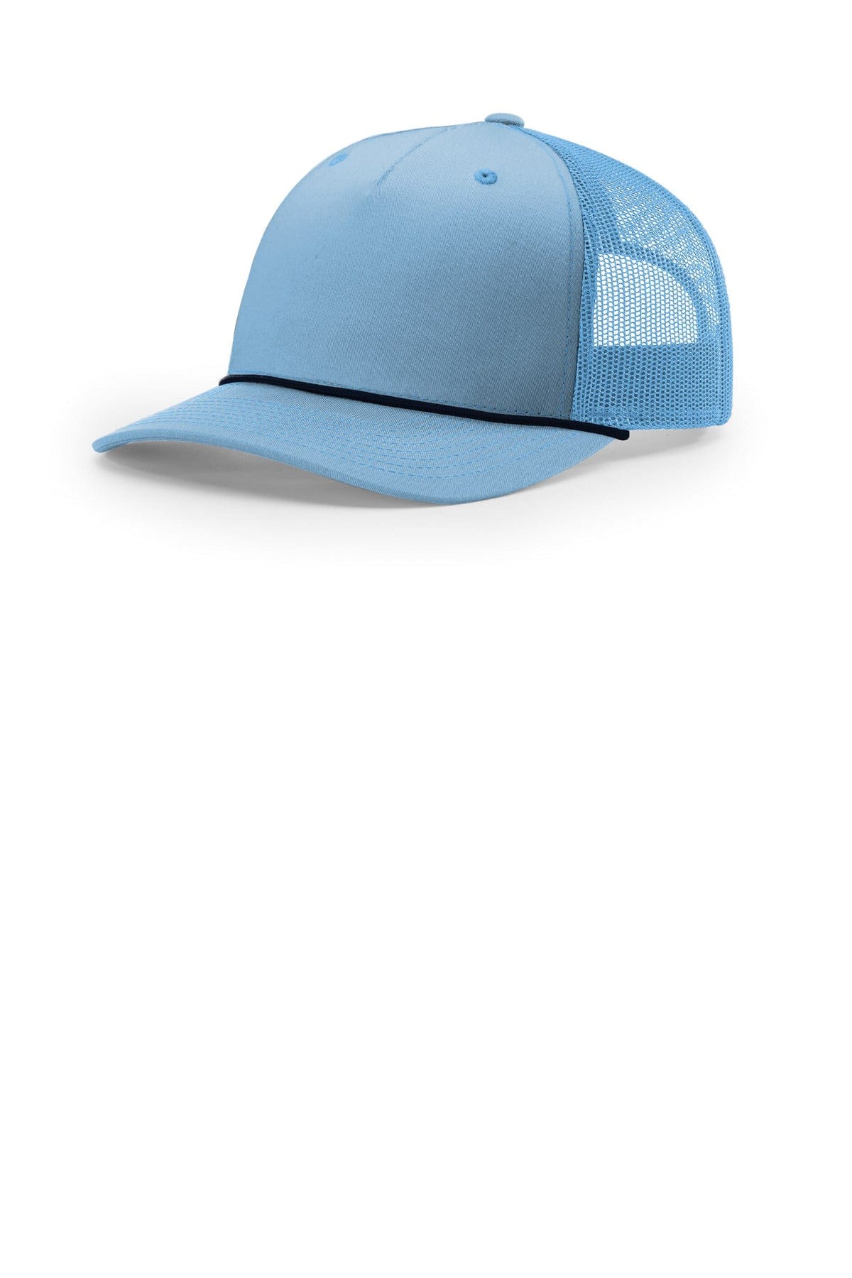 Richardson Five-Panel with Rope 112FPR in Columbia Blue/ Navy