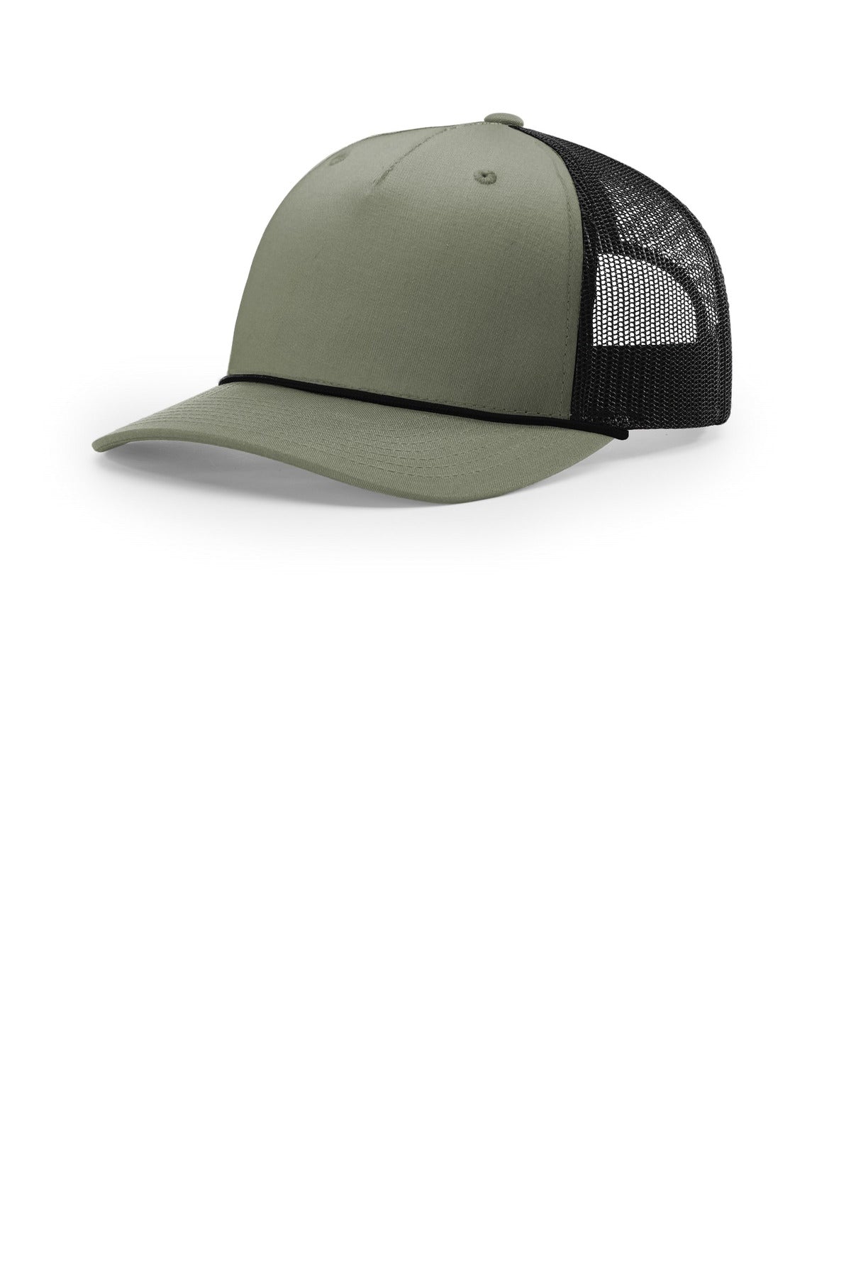 Richardson Five-Panel with Rope 112FPR in Loden/ Black/ Black