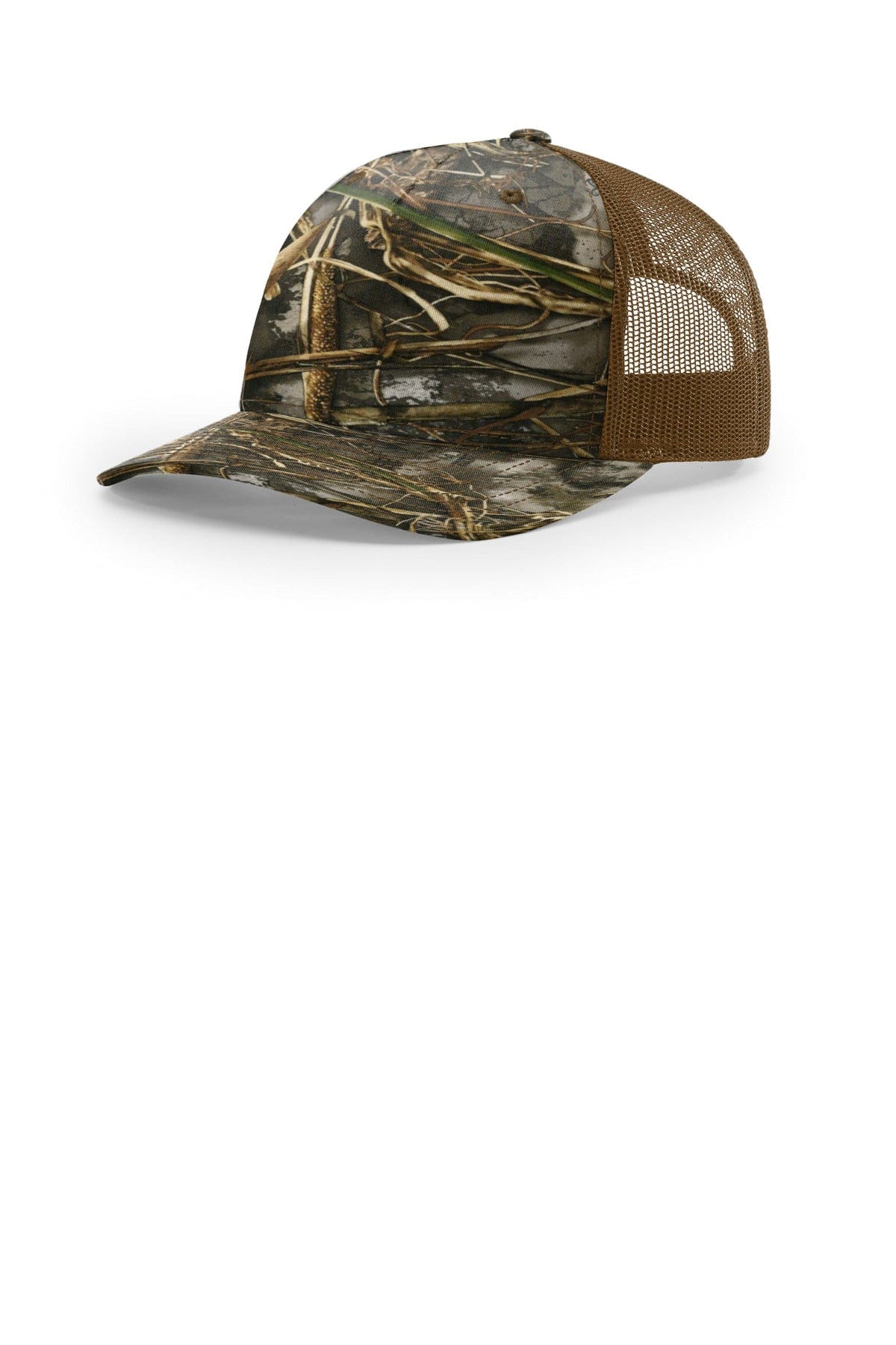 Richardson Printed Five-Panel Trucker 112PFP in Realtree Max-7/ Buck