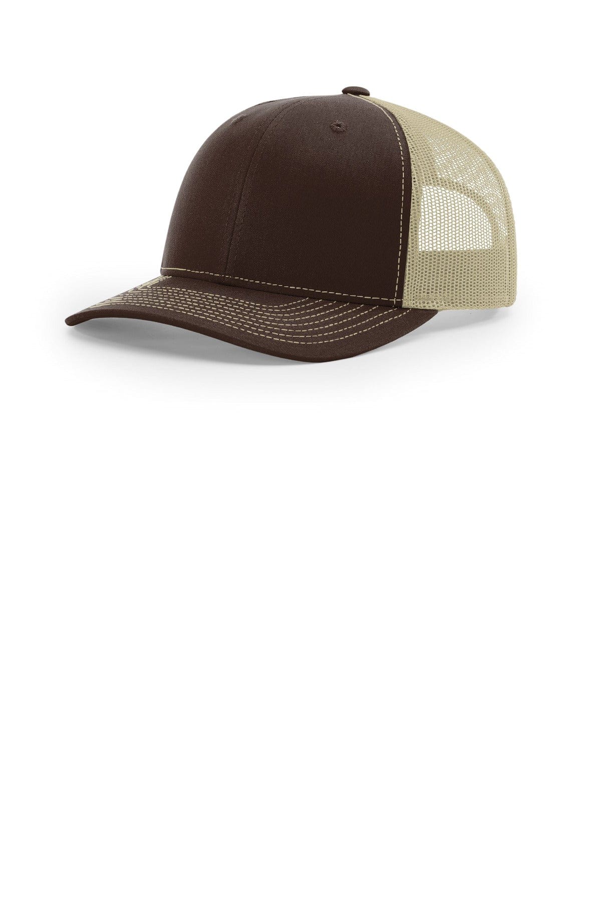 Richardson 112+ R-Flex Adjustable Trucker 112PL in Brown/ Khaki