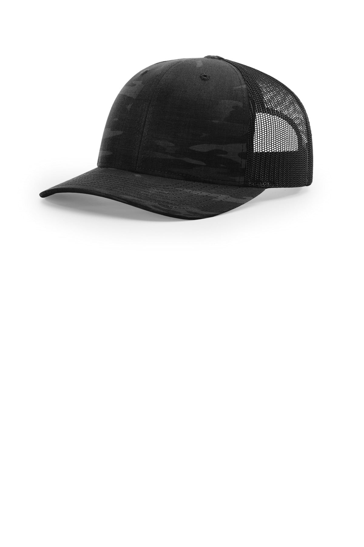 Richardson Printed Tactical Trucker 112PT in Multicam Black/ Black