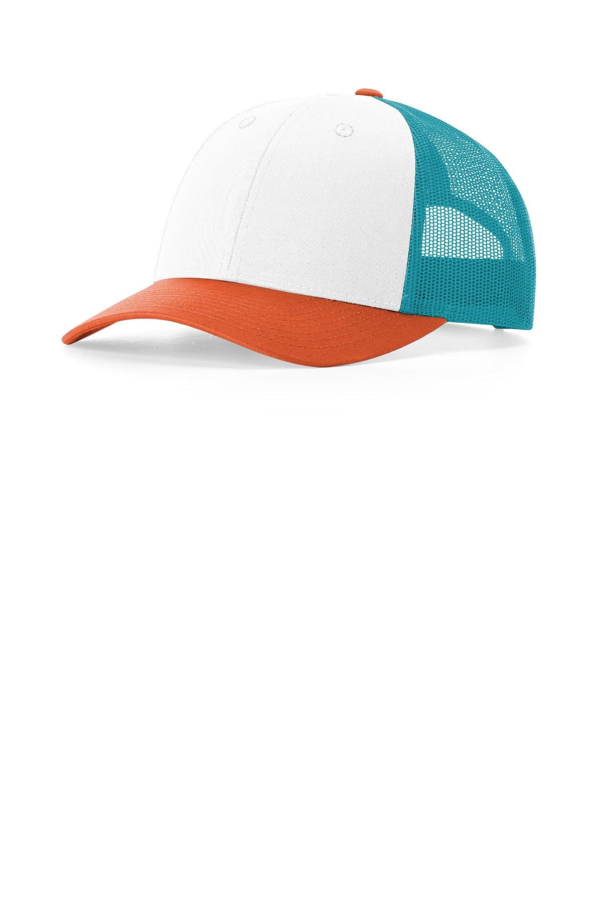 Richardson 115 M/L / White/ Hawaiian Blue/ Pale Orange Richardson Low Pro Trucker 115