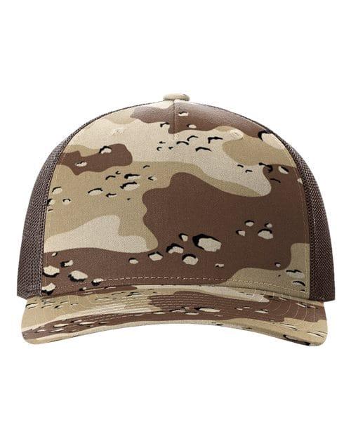 Richardson 12234 Adjustable / Desert Camo/ Brown 112PFP-Five-Panel Printed Trucker Cap