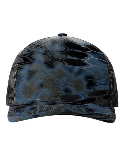Richardson 12234 Adjustable / Kryptek Neptune/ Black 112PFP-Five-Panel Printed Trucker Cap