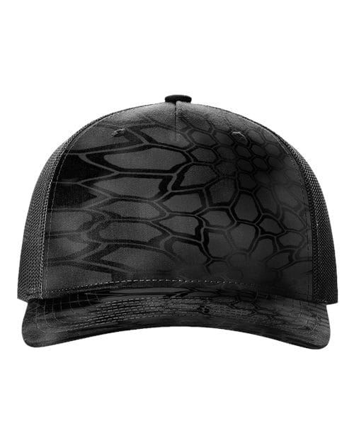 Richardson 12234 Adjustable / Kryptek Typhon/ Black 112PFP-Five-Panel Printed Trucker Cap