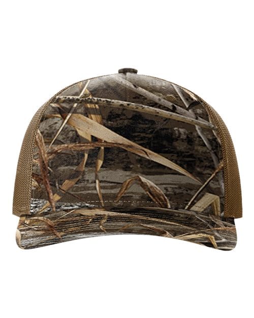 Richardson 12234 Adjustable / Realtree Max-7/ Buck 112PFP-Five-Panel Printed Trucker Cap