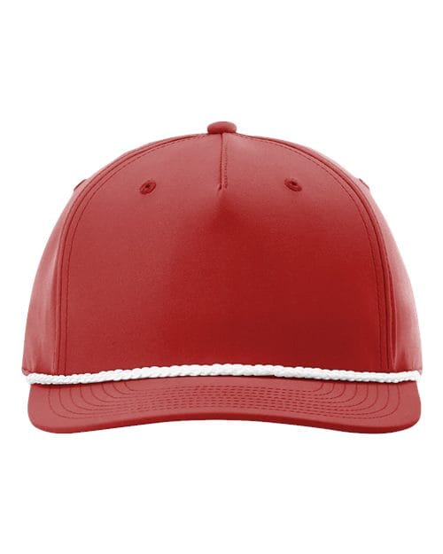 Richardson 12237 Adjustable / Red/ White 258-Five-Panel Classic Rope Cap