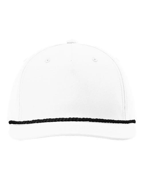 Richardson 12237 Adjustable / White/Black 258-Five-Panel Classic Rope Cap