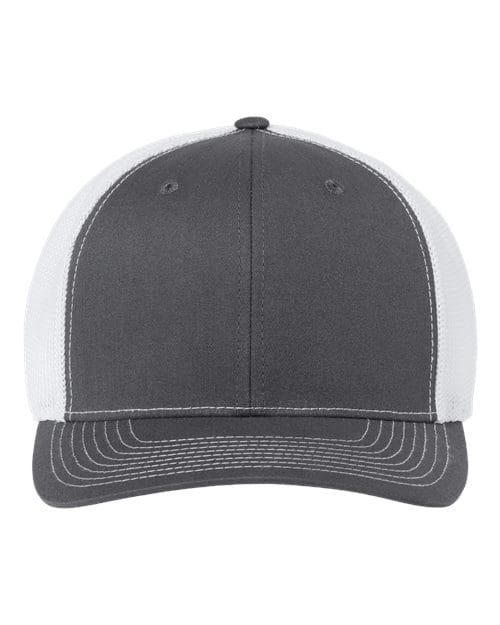 Richardson 1582 Adjustable / Charcoal/ White 112PL-112+ R-Flex Adjustable Trucker Cap