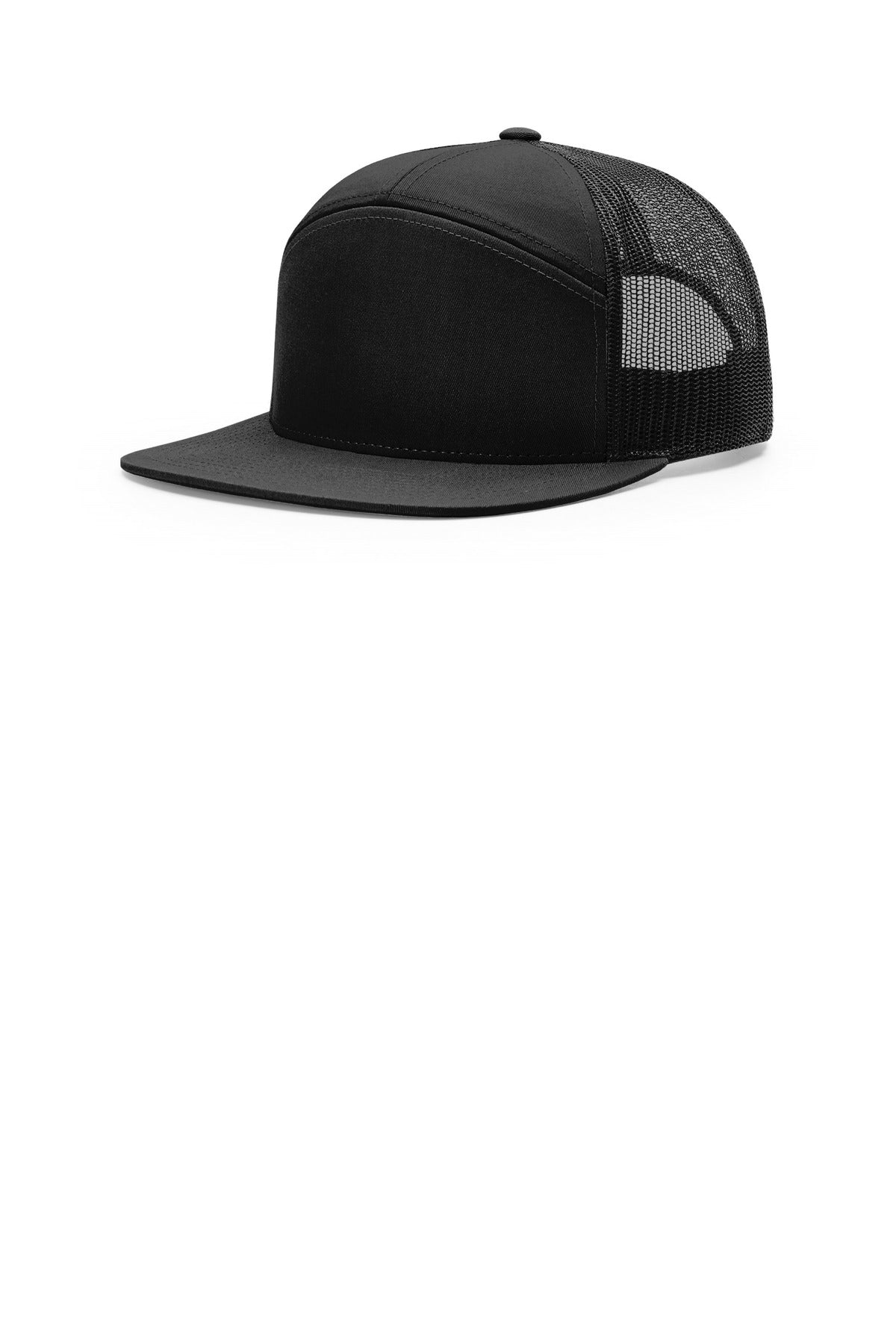 Richardson 168 OSFA / Black Richardson 7-Panel Trucker 168