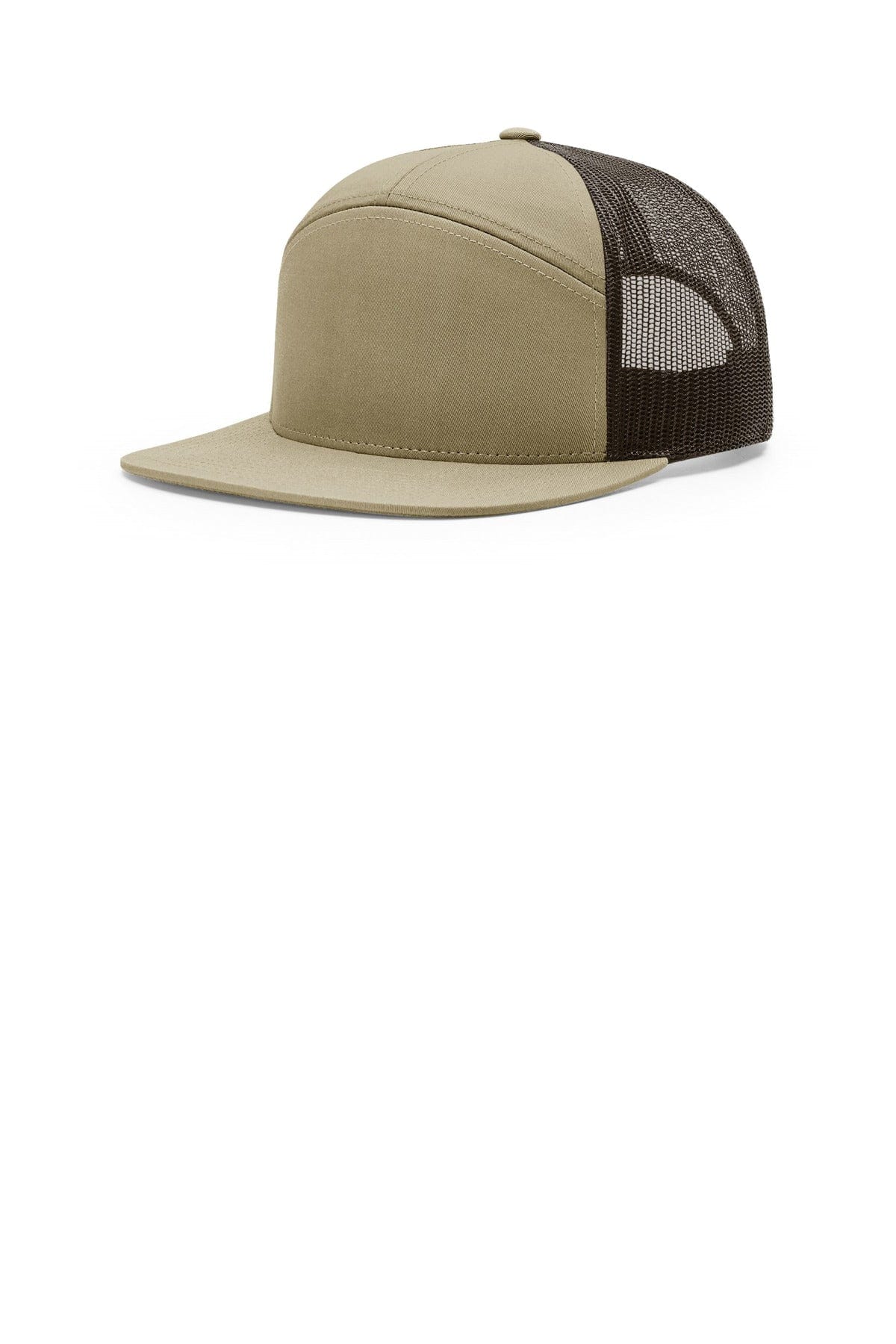 Richardson 168 OSFA / Pale Khaki/ Brown Richardson 7-Panel Trucker 168