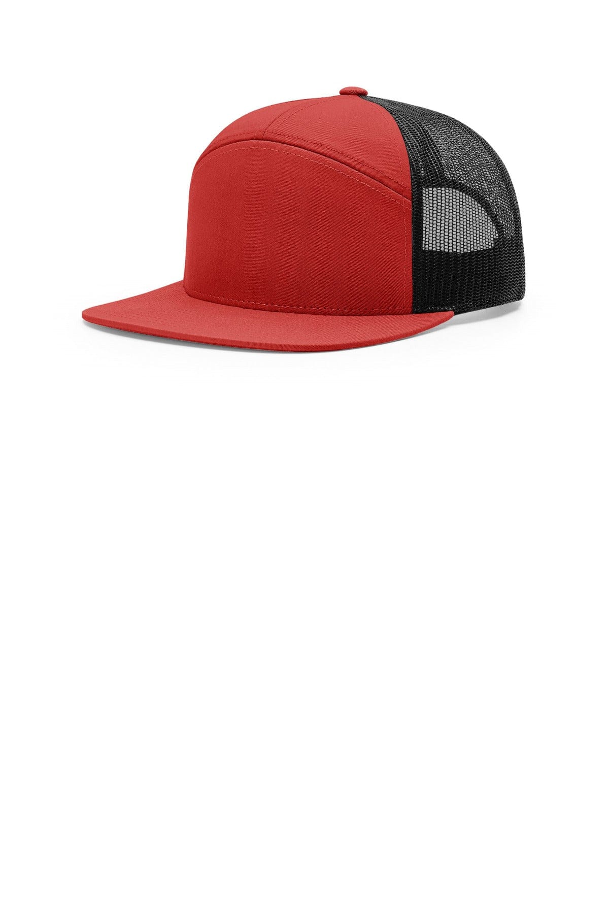Richardson 168 OSFA / Red/ Black Richardson 7-Panel Trucker 168