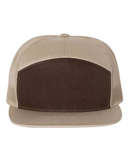 Richardson 2130 Adjustable / Brown/ Khaki 168-Seven-Panel Trucker Cap