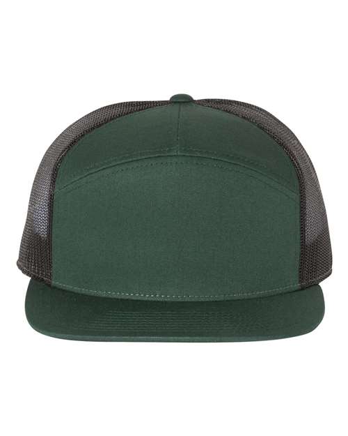 Richardson 2130 Adjustable / Dark Green/ Black 168-Seven-Panel Trucker Cap