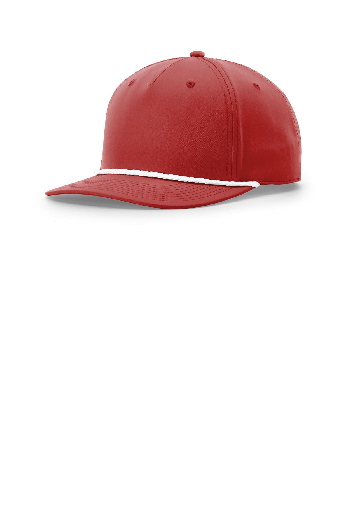 Richardson 5-Panel Classic Rope Cap 258 in Red/ White