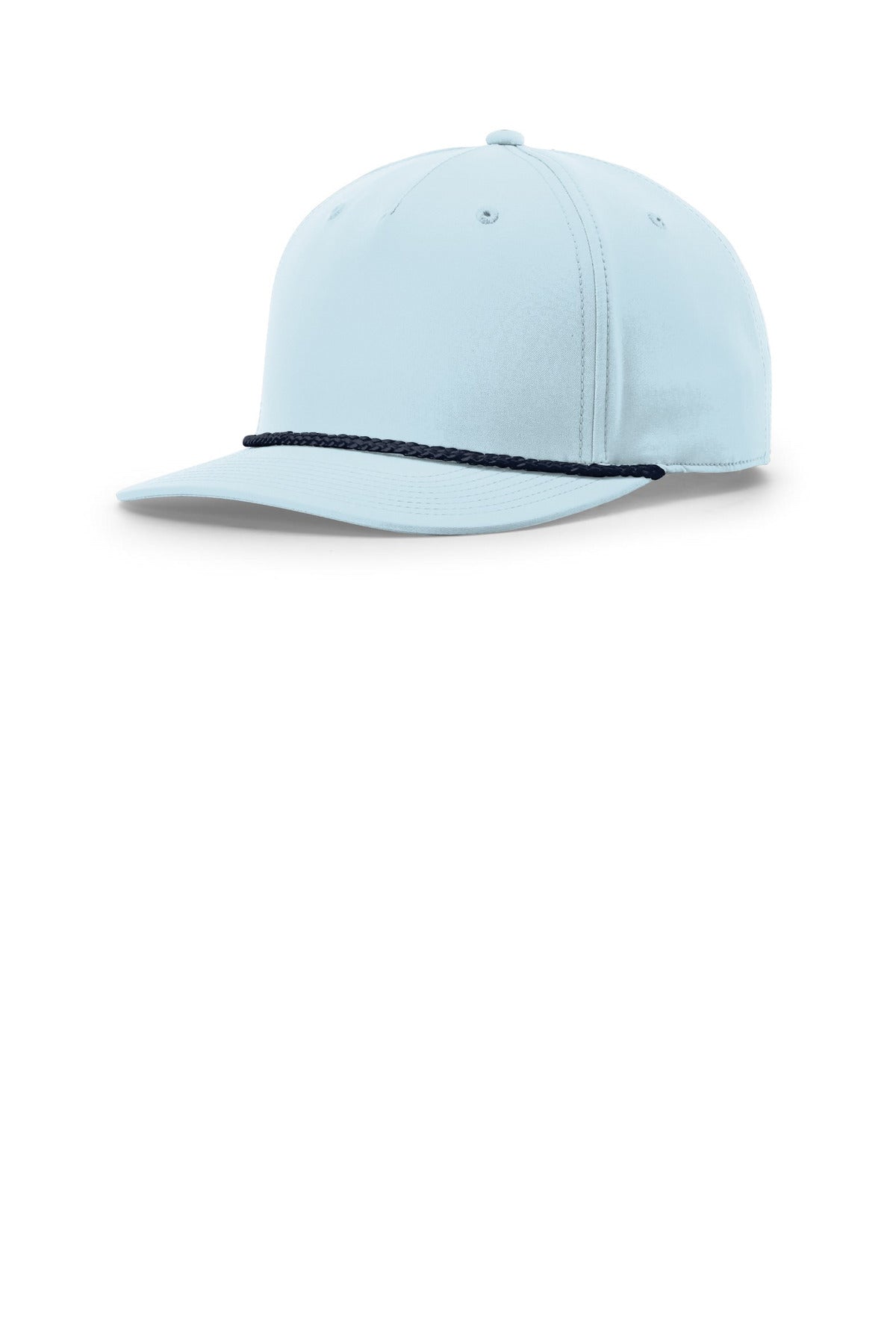 Richardson 5-Panel Classic Rope Cap 258 in Soft Blue/ Navy