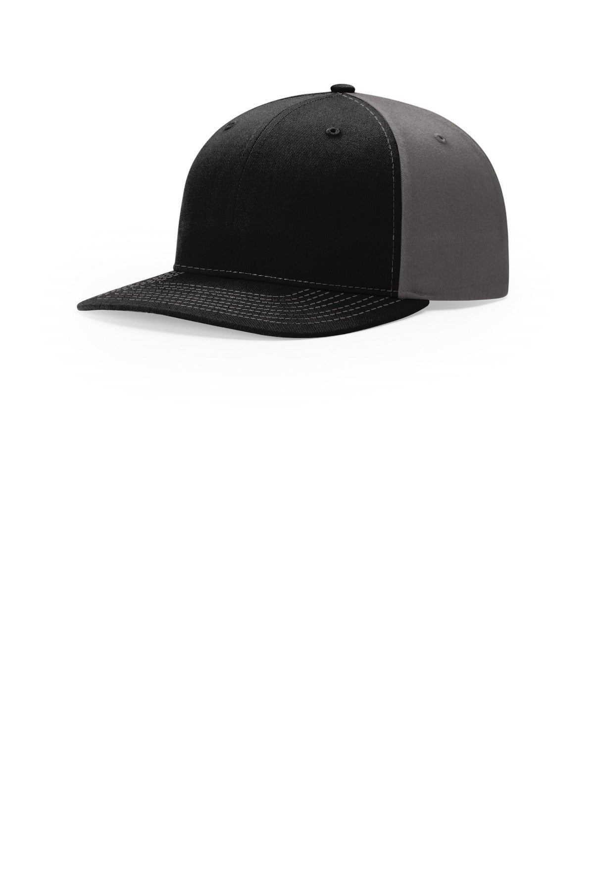 Richardson Solid Twill Trucker 312 in Black/ Charcoal