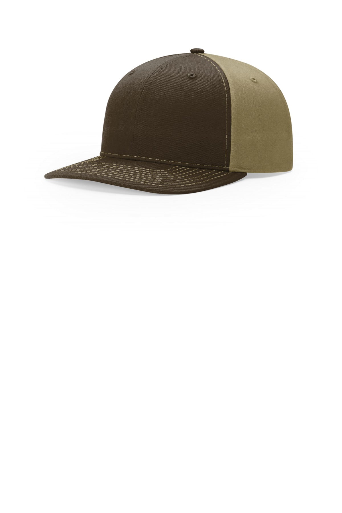 Richardson Solid Twill Trucker 312 in Brown/ Khaki
