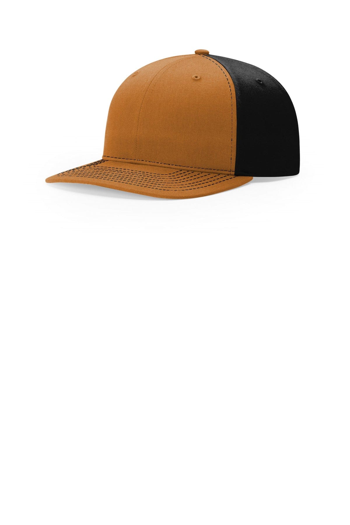 Richardson Solid Twill Trucker 312 in Caramel/ Black