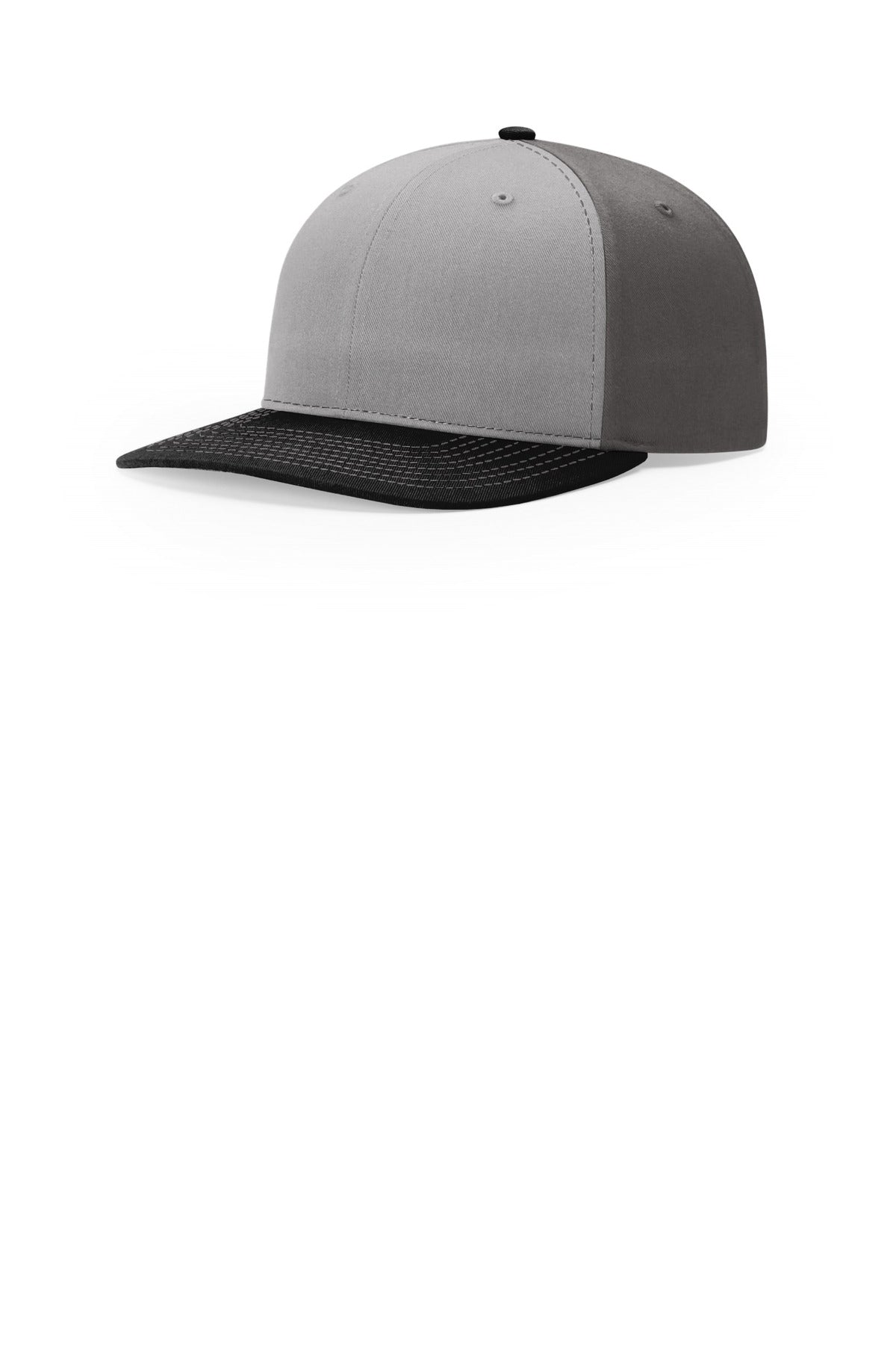 Richardson Solid Twill Trucker 312 in Grey/ Charcoal/ Black