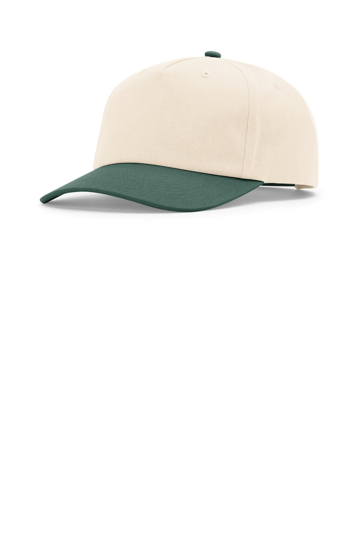 Richardson 356 OSFA / Cream/ Cream/ Dark Green Richardson 5-Panel Relaxed Gramps 356