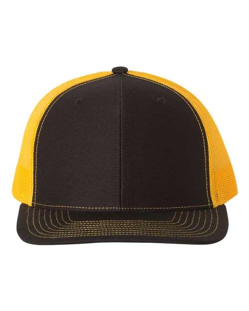 Richardson 4332 OSFM / Black/ Gold 112-Snapback Trucker Cap