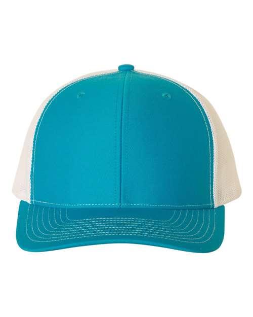 Richardson 4332 OSFM / Cyan/ White 112-Snapback Trucker Cap