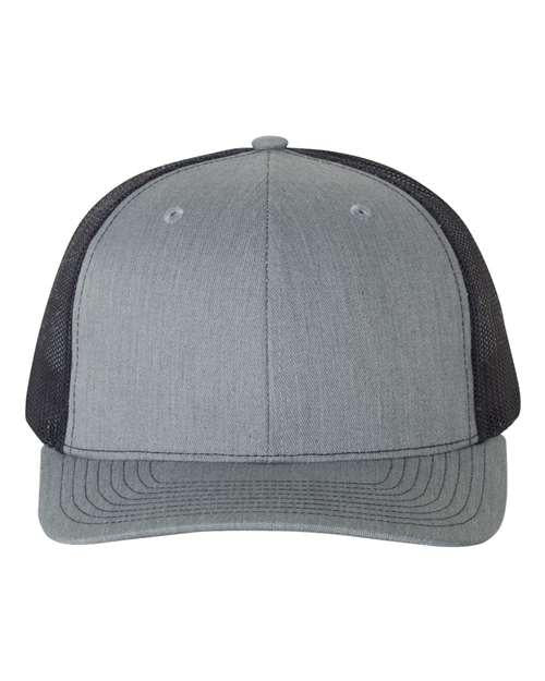 Richardson 4332 OSFM / Heather Grey/ Navy 112-Snapback Trucker Cap