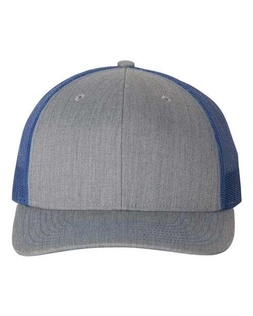 Richardson 4332 OSFM / Heather Grey/ Royal 112-Snapback Trucker Cap