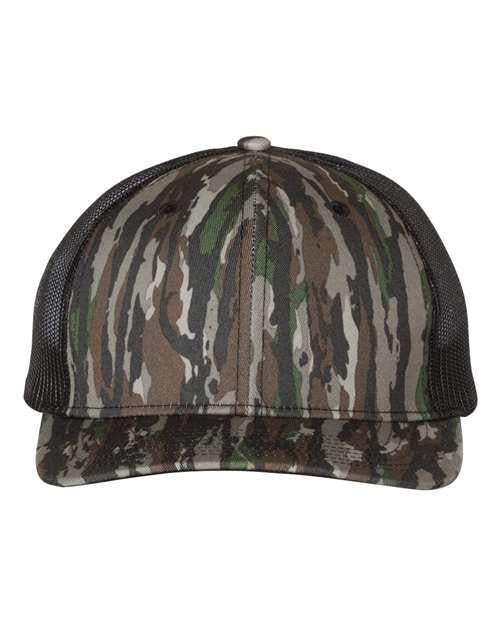 Richardson 5905 Adjustable / Realtree Original/ Black 112P-Printed Trucker Cap