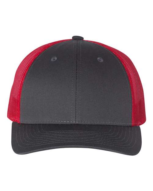 Richardson 6423 M/L / Charcoal/ Red 115-Low Pro Trucker Cap