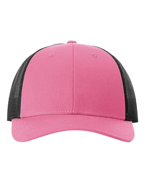 Richardson 6423 M/L / Hot Pink/ Black 115-Low Pro Trucker Cap
