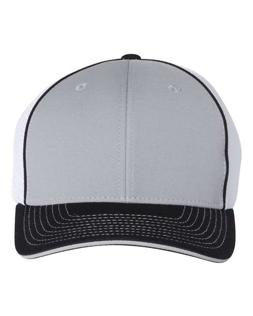 Richardson 6461 S/M / Grey/ White/ Black Tri 172-Pulse Sportmesh R-Flex Cap