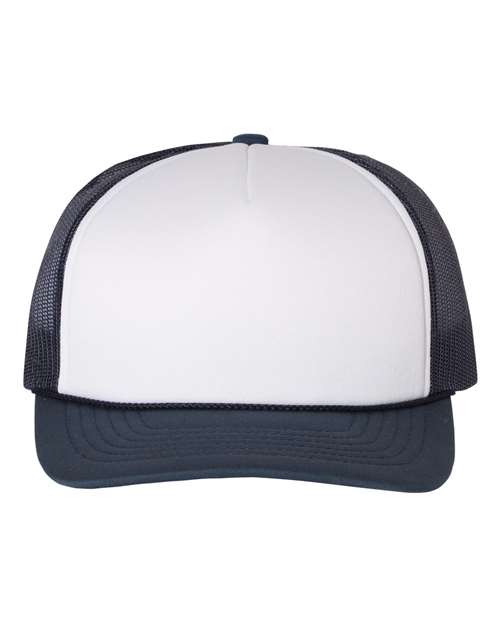 Richardson 6471 Adjustable / White/ Navy 113-Foamie Trucker Cap