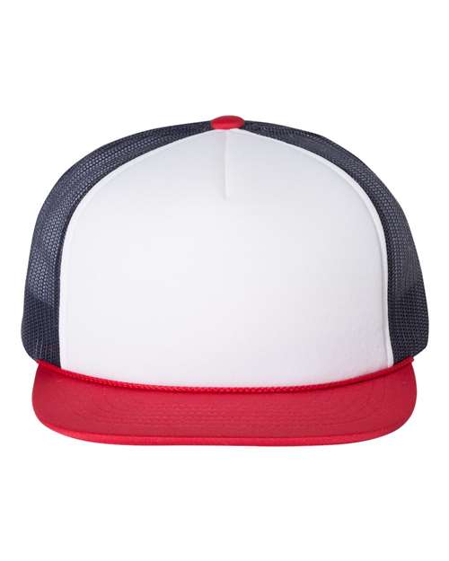 Richardson 6471 Adjustable / White/ Navy/ Red 113-Foamie Trucker Cap