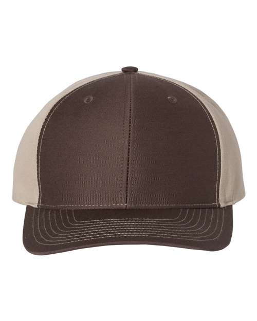 Richardson 6850 Adjustable / Brown/ Khaki 312-Twill Back Trucker Cap