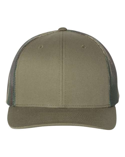 Richardson 8344 Adjustable / Loden/ Green Camo 112PM-Printed Mesh Trucker Cap