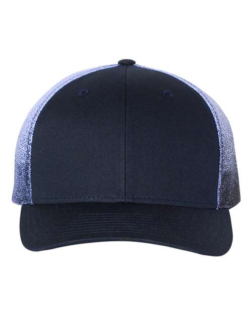 Richardson 8344 Adjustable / Navy/ Navy to White Fade 112PM-Printed Mesh Trucker Cap