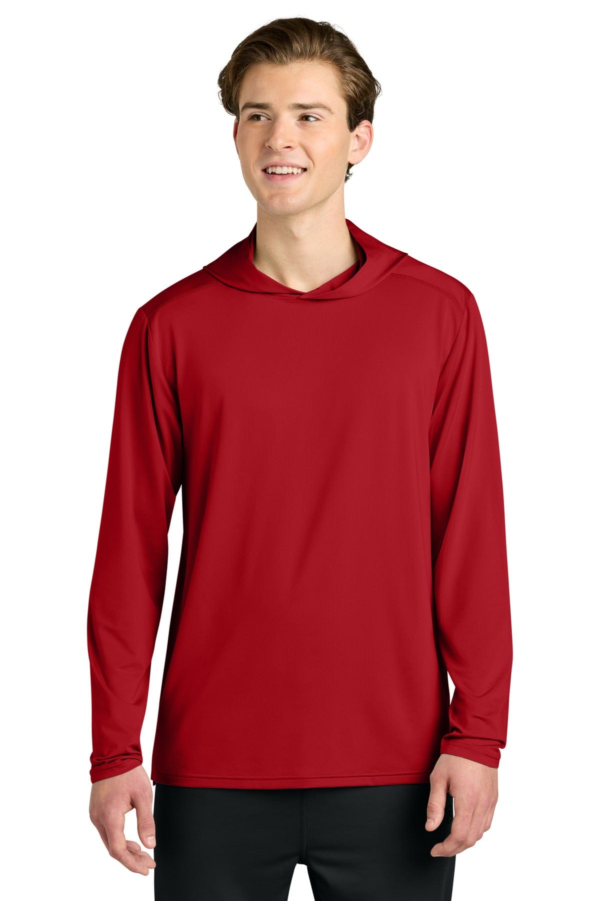Richardson Clutch Long Sleeve Hoodie RA7110LSH in Red