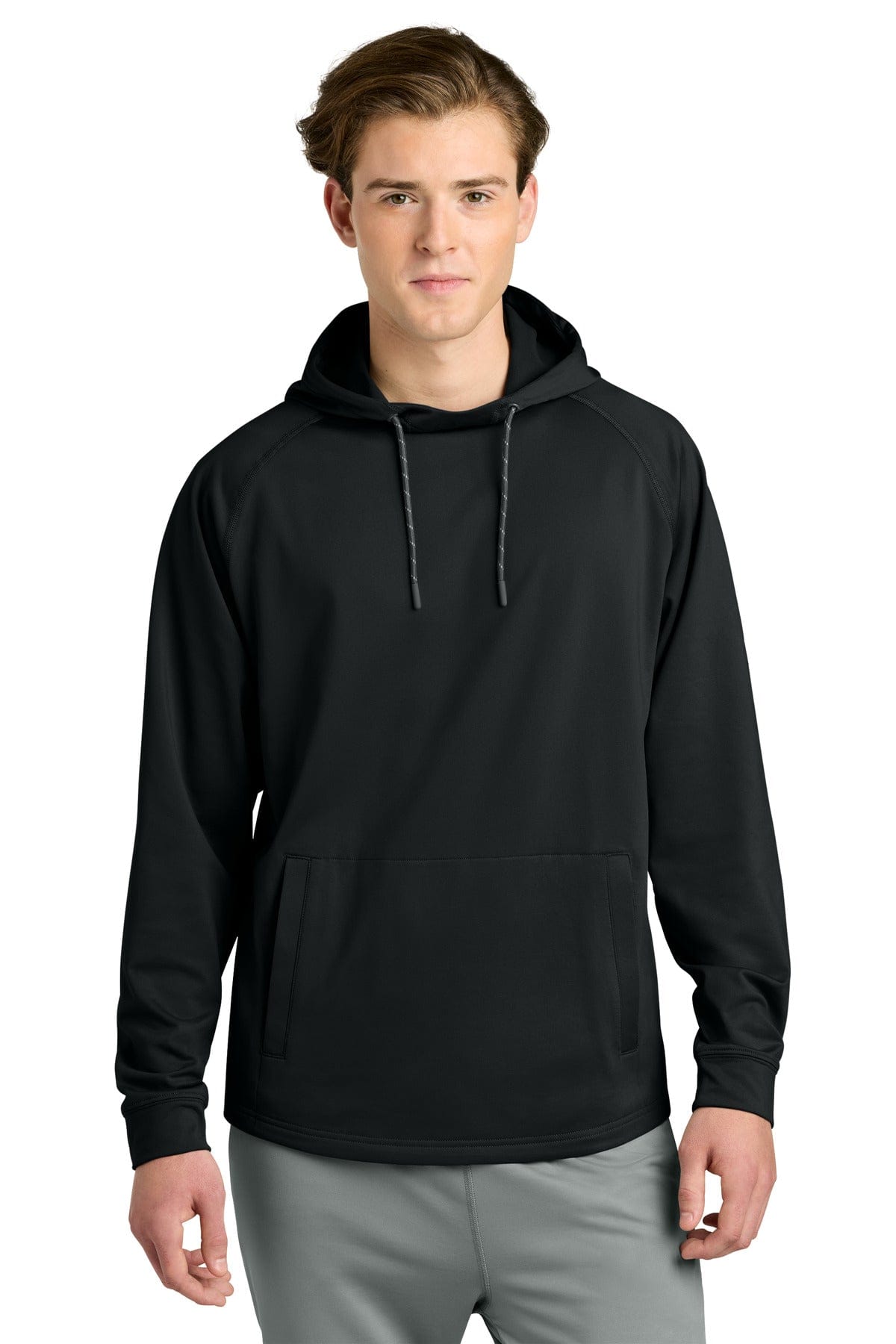 Richardson Charge Performance Fleece Long Sleeve Hoodie RA7200LSH in Black