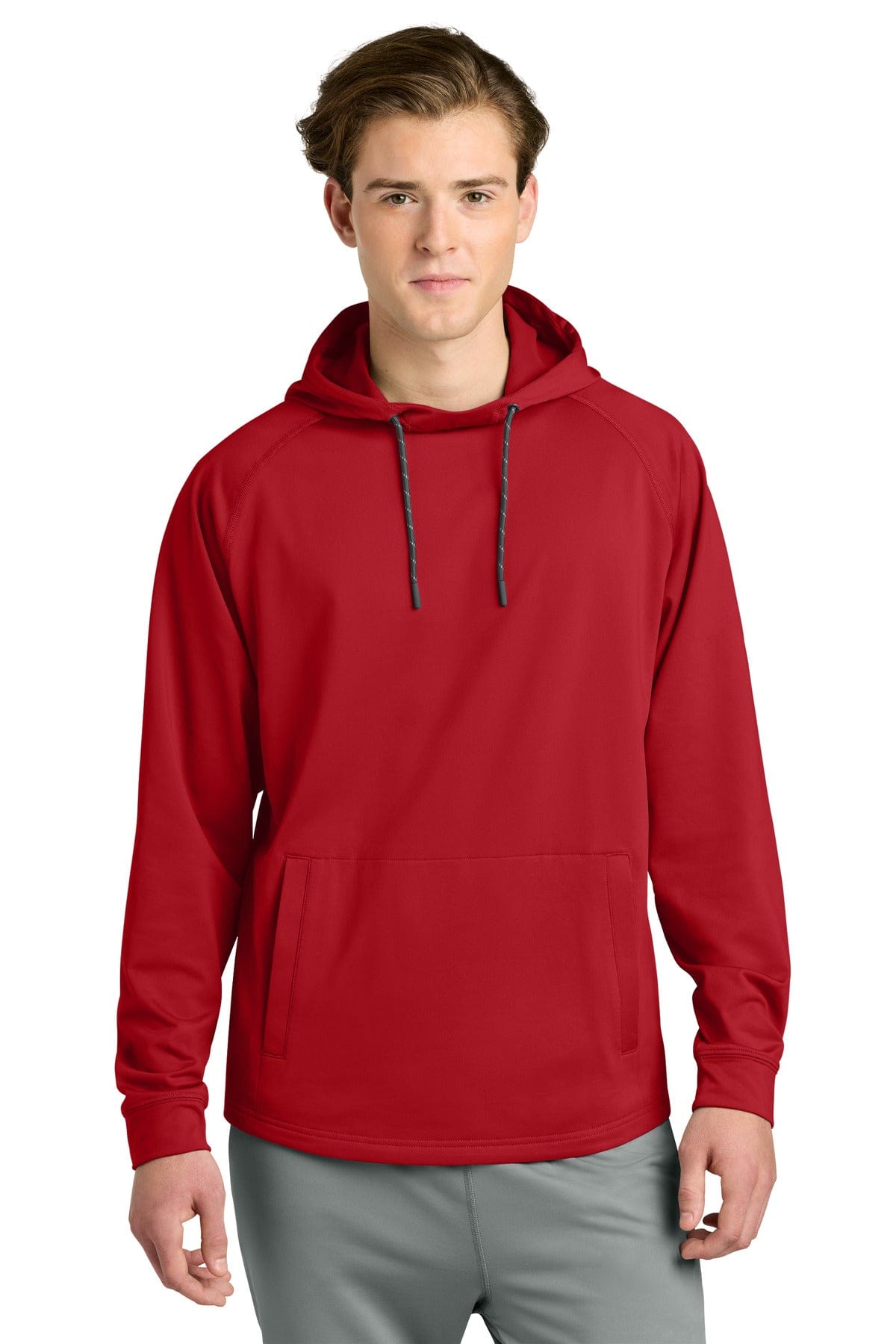 Richardson Charge Performance Fleece Long Sleeve Hoodie RA7200LSH in Red