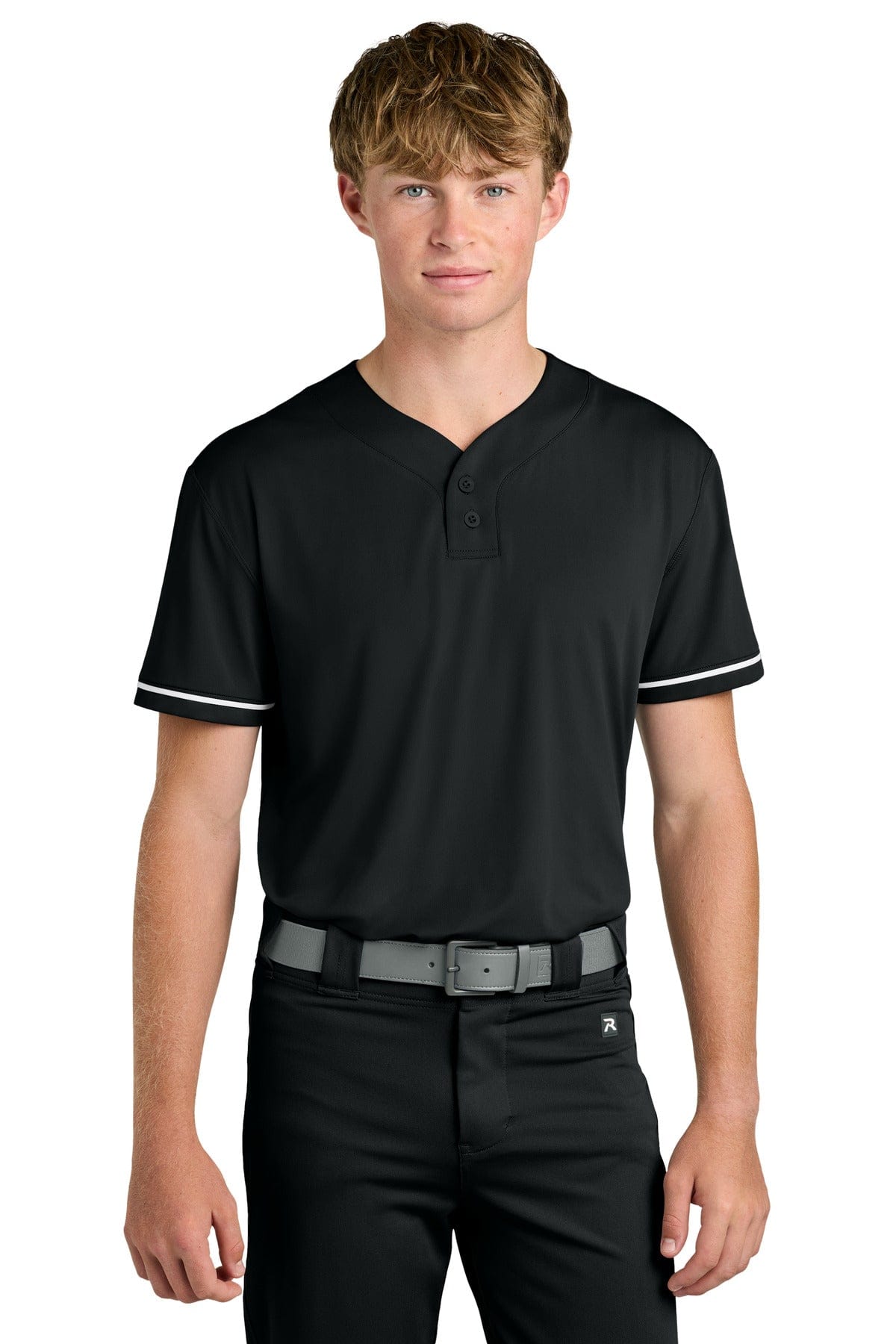 Richardson Select 2-Button Baseball Jersey RA7910 in Black