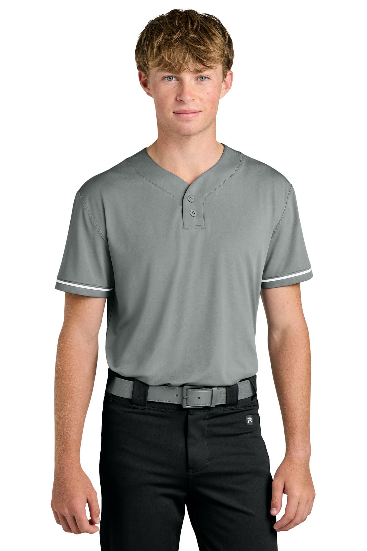 Richardson Select 2-Button Baseball Jersey RA7910 in Grey