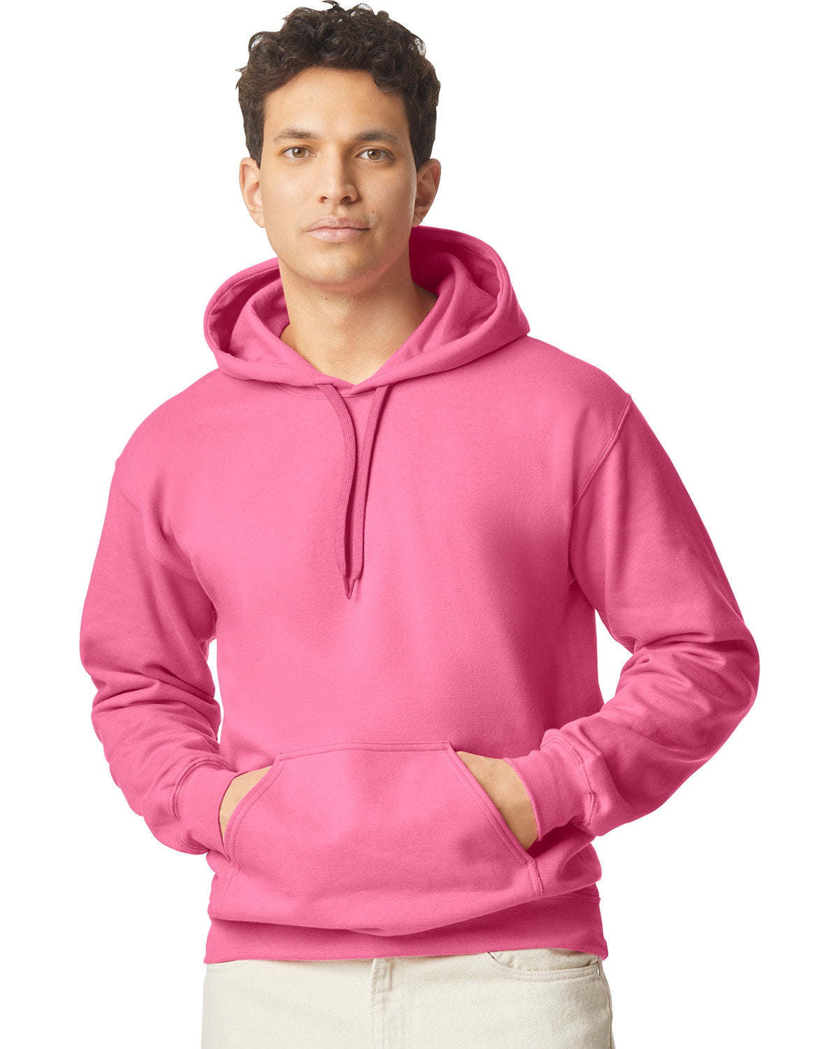 Gildan SF500: Adult Softstyle(r) Fleece Pullover Hooded Sweatshirt, Basic Colors-Bulkthreads.com